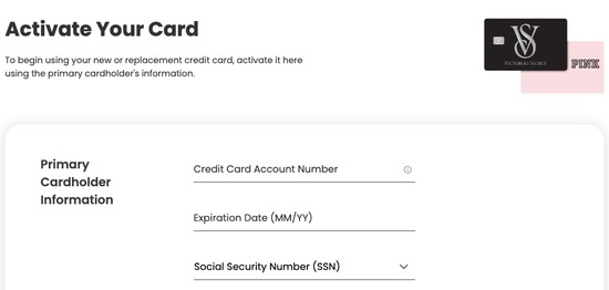 Activate comenity.netvictoriassecret Card using App