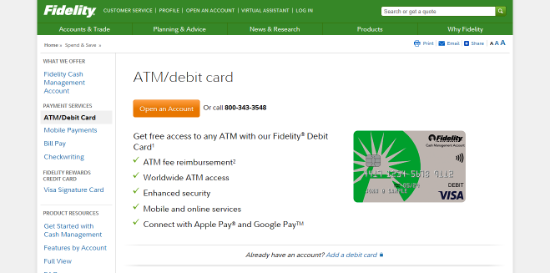 Fidelitydebitcard.com Card Activation Errors
